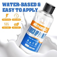 Tinta de retoque branca - Caneta de retoque multisuperfície fosca e brilhante atualizada de 200 ml para reparar arranhões, lascas, rachaduras em banheiras, azulejos, esmalte, madeira - tinta para - imagem 4