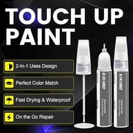 KIKIMO Tinta de Retoque para Lexus Ultra White (083) - Kit Reparo de Arranhões 2 em 1 com Ponta de Caneta e Pincel - imagem 3