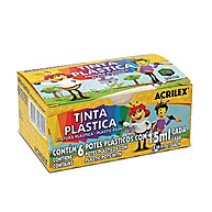 Tinta Plástica Acrilex: 6 Cores Vibrantes para Criar! - imagem 1