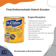 Tinta para Piso de Demarcação Emborrachada Viatech Eucatex 3,6L - Amarelo Segurança - imagem 4