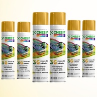 Tinta Spray Dourada Chesy: Kit 6 Latas 400ml - imagem 1