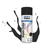 Tinta Spray Preto Fosco Tekbond: Acabamento Impecável - imagem 1
