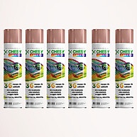 Tinta Spray Rose Gold Chesy: Kit 6 Latas 400ml - imagem 1