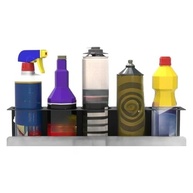 Suporte para Latas de Spray e Tinta - Organizador de Parede com 5 Vagas para Oficina e Garagem - imagem 5