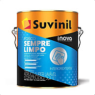 Tinta Suvinil Sempre Limpo 3,2L Gelo: Limpeza Fácil! - imagem 1