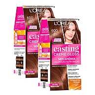 Tintura Casting Creme Gloss 600 Louro Escuro – Kit com 2 Unidades - imagem 1