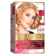Tintura Excellence 8 Louro Claro: Cobertura Perfeita! - imagem 1