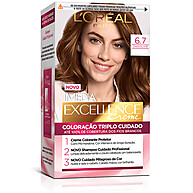 Tintura Excellence L'Oréal 6.7 Chocolate: Cobertura Total! - imagem 1
