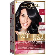 Tintura Imedia Excellence Preto: Cabelos Lindos e Saudáveis - imagem 1