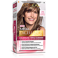 Tintura L'Oréal Excellence Louro Acinzentado 7.1: Cor Perfeita com Proteção Total - imagem 1