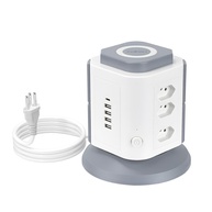 Torre de Tomada Inteligente: 9 Tomadas, 4 USB + 1 Tipo-C, 2200W - Máxima Conexão e Segurança - imagem 1