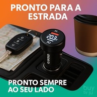Carregador Turbo 60W Veicular: USB + Tipo-C PD/QC 3.0 | Carga Rápida iOS/Android + Cabo Incluso - imagem 5