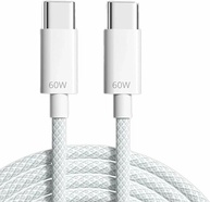Cabo USB-C Turbo 2 Metros Tipo C 60W Nylon Trançado e Reforçado Compativel Com Iphone 15, Iphone 16 Notebook Tablet Qualidade Premium Carregamento Transferência de Dados Compativel ANDROID - imagem 1