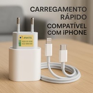 Kit Carregador Turbo Premium® Tipo C: Carga Ultra Rápida para iPhone, Android e Mais - imagem 3