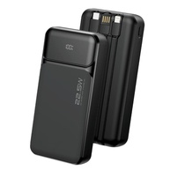 Power Bank 20000mAh 22.5W Tipo C Display LED Preto - Carregador Portátil Essencial - imagem 1