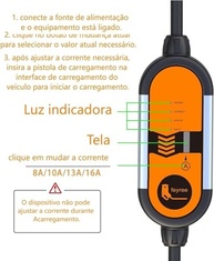 Carregador Portátil EV 3.5KW Tipo 2 - Carregue Seu Carro Elétrico em Qualquer Lugar! - imagem 4
