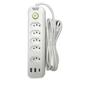 Filtro de Linha Extensão E103U: 5 Tomadas, 2 USB e 1 Tipo-C para Máxima Conexão! - imagem 1