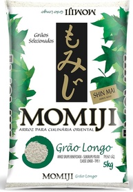 Momiji Arroz Grão Longo Tipo 1, Branco, 5 kg - imagem 1