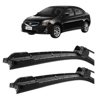 Par de Palhetas Limpador Parabrisa Sentra 2007-2012 Silicone Tipo Gancho - imagem 2
