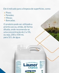 Launer Casa Tira Limo com Cloro Ativo - Limpa Rejunte e Remove Manchas de Limo e Mofo 5L - imagem 4