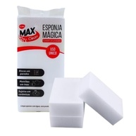KIT 3 Esponjas Mágicas Brancas Max Clean - Tira Manchas e Riscos Sem Produtos Químicos - imagem 2