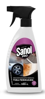 Tira Ferrugem Sanol Pró 330ml - Limpeza Profunda com Indicador Visual Roxo - imagem 2