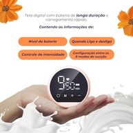Bomba de Tirar Leite Elétrica Portátil Mãos Livres – 3 Modos, 10 Níveis de Sucção, Coletor 180ml - imagem 3