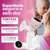 Bomba de Tirar Leite Mãos Livres Portátil | 9 Níveis de Sucção Confortável e Silenciosa - imagem 3