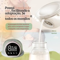 Bomba de Tirar Leite Mãos Livres Elétrica P1 – 3 Modos e 10 Níveis de Sucção | Conforto e Liberdade na Amamentação - imagem 4