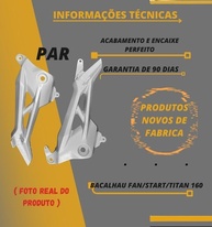Suporte Pedaleira Bacalhau Titan 150 Fan Start 2016-2021: Segurança e Estilo para Sua Moto - imagem 2