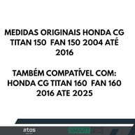 Kit Relação Transmissão Titan Fan CG 150 com Retentor (2004-2015) Smart Fox - Durabilidade e Performance - imagem 3