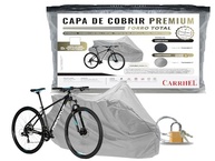 Capa Premium para Bicicleta Forrada com Cadeado Carbon Titanium - Proteção Total - imagem 2