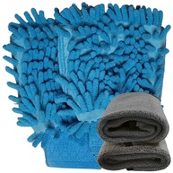 Kit Luva e Toalha de Microfibra 30x40cm - Limpeza Automotiva e Doméstica - imagem 2