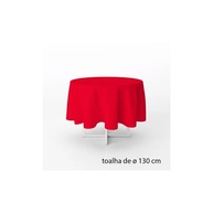 Toalha de Mesa Redonda TNT 130cm: Vermelha e Prática! - imagem 1