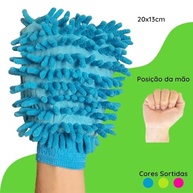 Kit Luva e Toalha de Microfibra 30x40cm - Limpeza Automotiva e Doméstica - imagem 4
