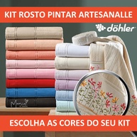 Toalhas de Rosto Dohler: Pinte e Crie! - imagem 1