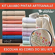 Toalhas Lavabo Dohler: Pinte e Crie! - imagem 1