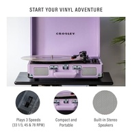 Toca-Discos Crosley CR8005F-LN Cruiser Plus Lavanda: Vinil, Bluetooth e Estilo Vintage - imagem 3