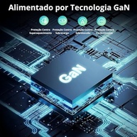 Carregador Turbo 45W GaN com Cabo USB-C 1m: Carga Rápida e Segura para Todos Seus Dispositivos - imagem 4