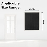 Cortinas Blackout Adesivas Fáceis - Sem Furos, Sem Haste, Bloqueio Total de Luz para Todos os Cômodos - imagem 3