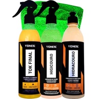 Kit Completo Vonixx: Higicouro, Hidracouro, Tok Final e Toalha Microfibra - Limpeza e Proteção Impecável para Couro - imagem 2