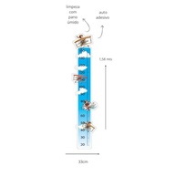 Adesivo Infantil Tokfix Kids Régua de Crescimento Avião - Decore e Acompanhe o Desenvolvimento do Seu Filho - imagem 4