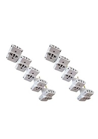 Kit 10 Adaptadores Tomada T Universal Benjamim Branco: Conectividade Sem Limites! - imagem 2