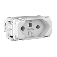 Tomada 2P+T 10A 250V Branca Compose WEG – Moderna e Segura - imagem 1
