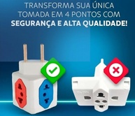 Kit 2 Adaptadores de Tomada Benjamin Power Cubo: 4 Entradas Bivolt 10A/20A - Expanda suas Conexões com Segurança e Estilo! - imagem 4