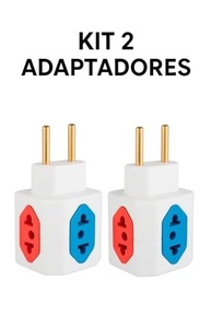 Kit 2 Adaptadores de Tomada Benjamin Power Cubo: 4 Entradas Bivolt 10A/20A - Expanda suas Conexões com Segurança e Estilo! - imagem 3