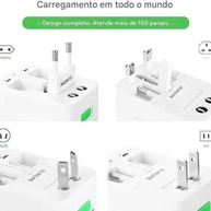 Kit 2 Adaptadores de Tomada Universal Bivolt: Sua Viagem Sem Limites! - imagem 3