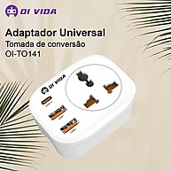 Tomada Adaptador USB-C: Carregue Tudo em 1! - imagem 1