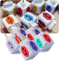 Kit 5 Adaptadores de Tomada Cubo Multiplicador 4 Entradas Bivolt 10A/20A - imagem 5