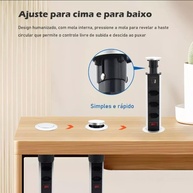 Torre de Tomada Retrátil: Sua Mesa Organizada com 3 Tomadas, USB e USB-C - imagem 5